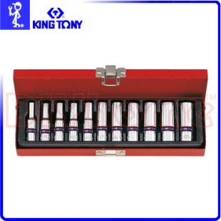 KING TONY 2511MR 六角長套筒組合 1/4 公制 二分 11件組