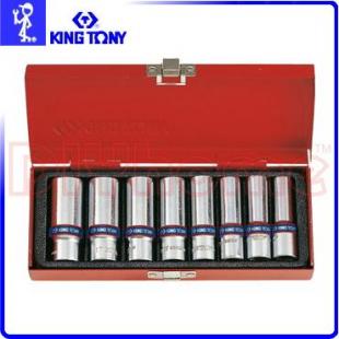 KING TONY 3508MR 六角長套筒組 3/8 公制 三分 8件組