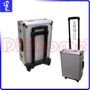 鋁箱.工具箱.儀器箱 拉車型(台灣製造) 銀白色