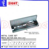 日本 EIGHT 超長型六角板手組 鐵盒裝