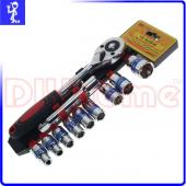 六角套筒板手組 四分 12件組