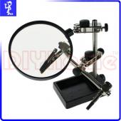 座台式補助夾 附放大鏡 7倍