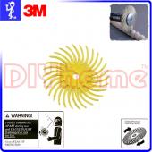 3M小旋風彩色拋光片 80# 鵝黃