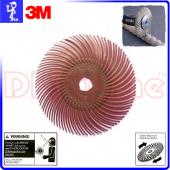 3M 旋風拋光輪 220# 酒紅 3〞(75mm) Radial Br...