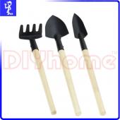 園藝用品 圓鍬鏟子 耙子 挖土鏟工具組 小型3支組 園藝盆栽植物用
