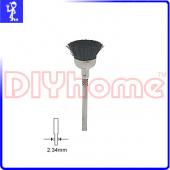 帶柄毛絲輪2.34mm柄 黑碗型