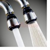 小鋼炮二段式水龍頭 加長型 360度旋轉 省水增壓轉接器