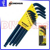 BONDHUS 10936 球型六角板手組 12支組 英制