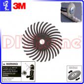3M 旋風拋光輪 36# 棕色 1〞(25mm) Radial Bri...