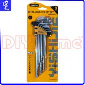 星型 中空 六角板手組 長 9支組